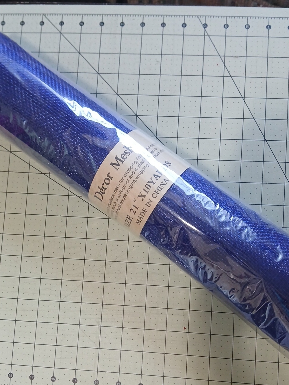 Deco Mesh - Navy Blue